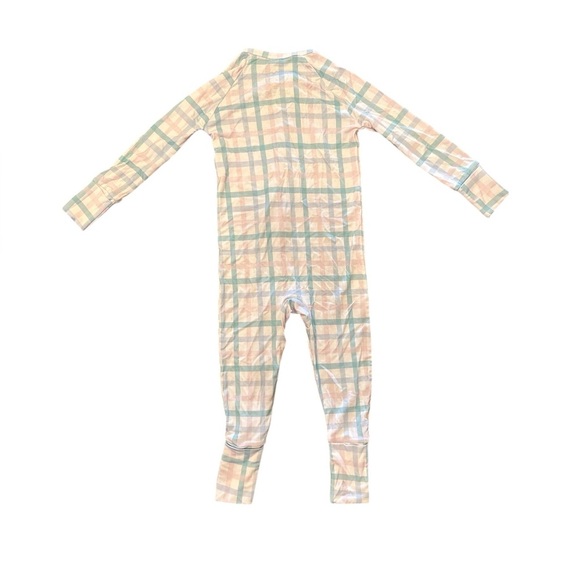 Saltwater Stitching, Rosemary Plaid Zip Pajama, 12-18M - Picture 3 of 4